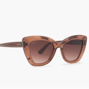 DIFF Raven dark taupe crystal Sunglasses
